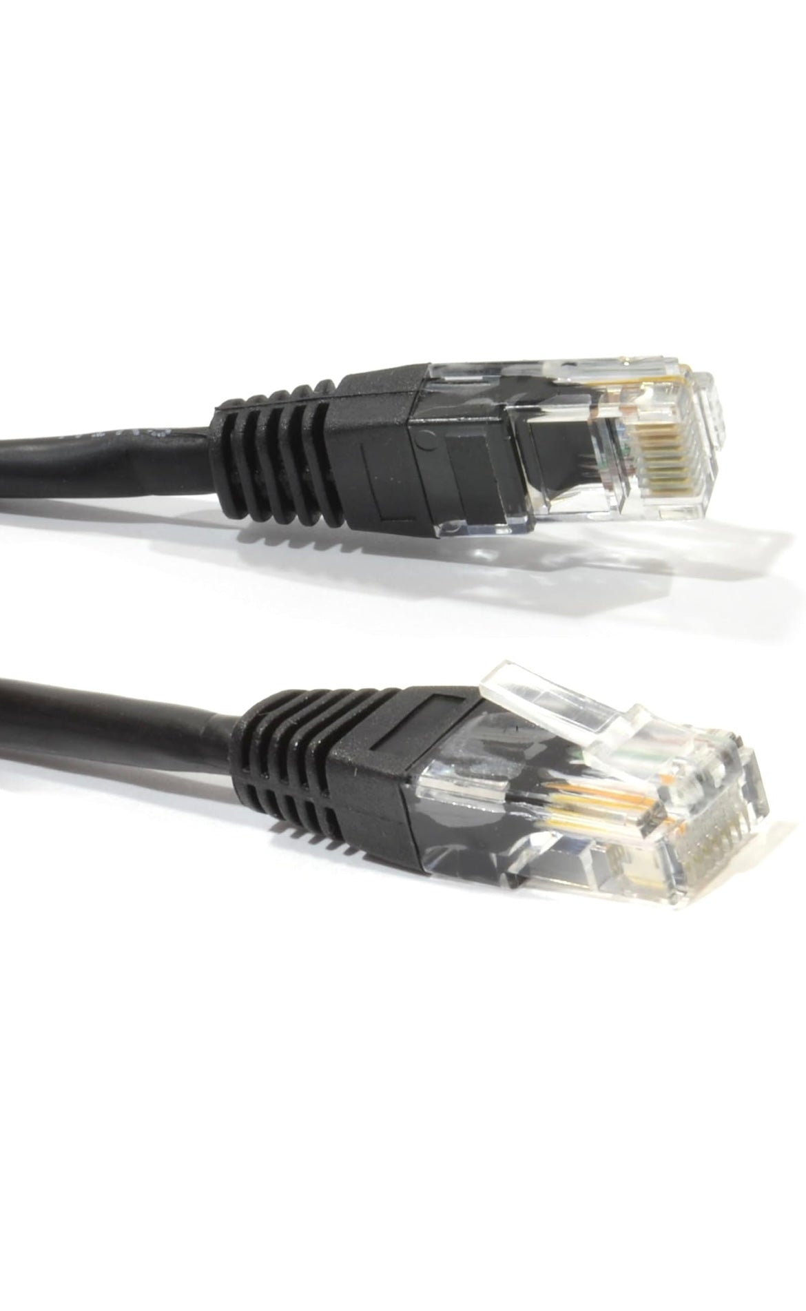 2M Cable de parcheo UTP 26AWG para Red Ethernet RJ45 Cat5E-CCA, Negro