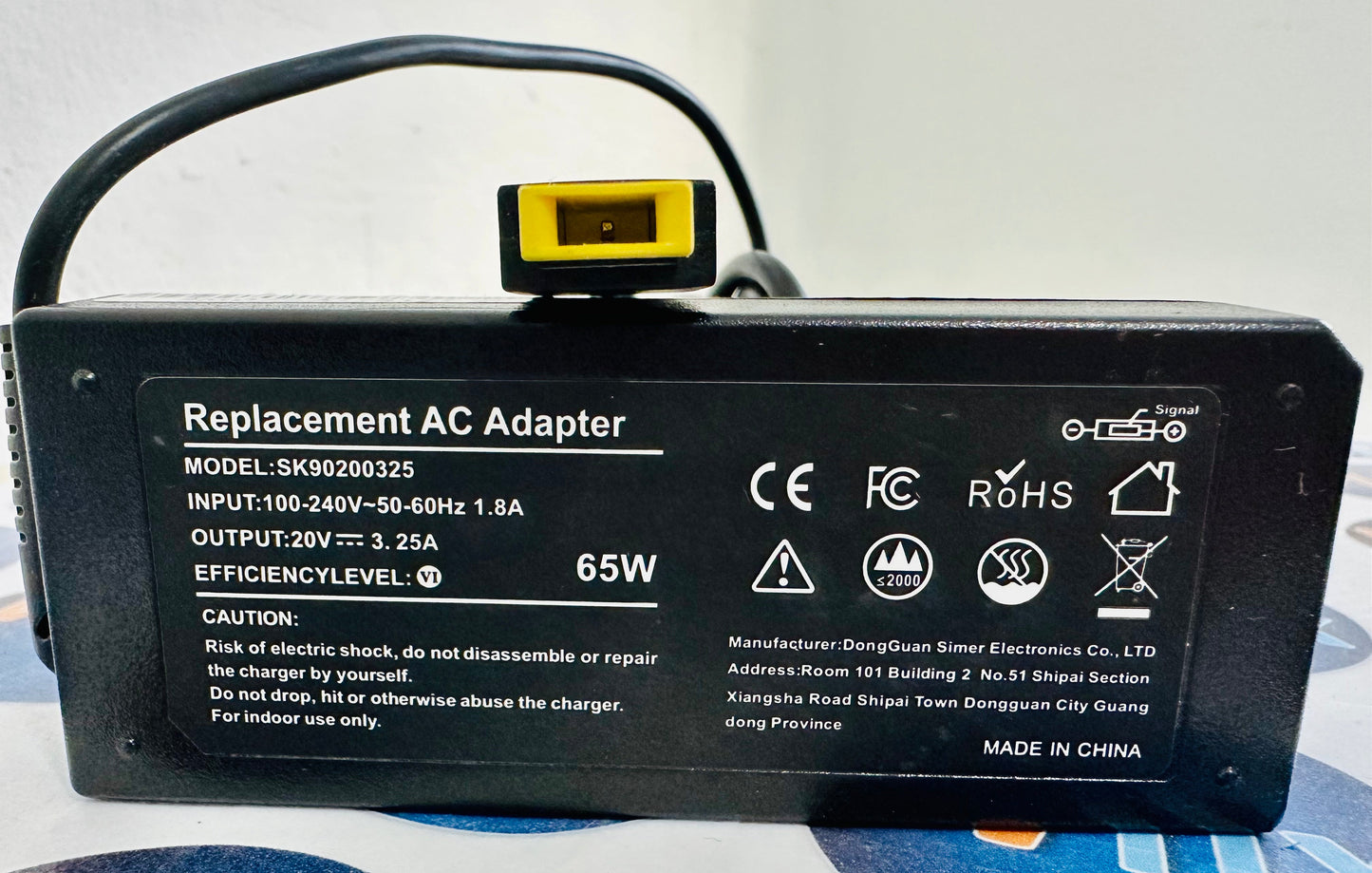 Cargador compatible LENOVO 20V-3.25A
