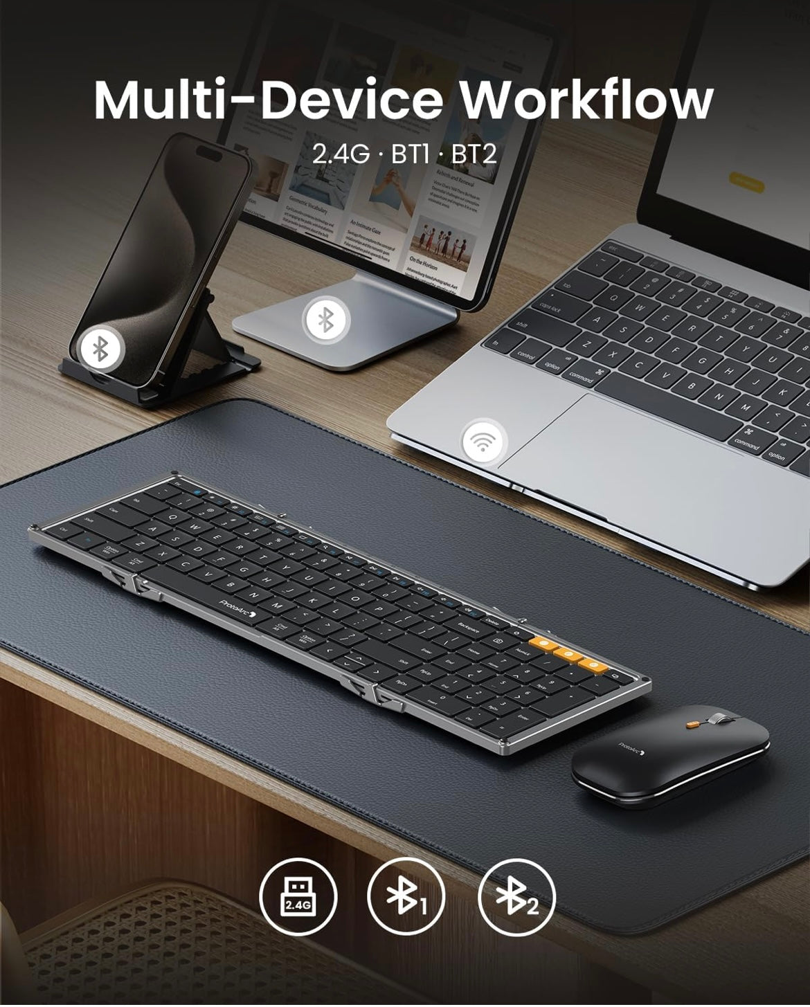 ProtoArc Teclado plegable y Mouse