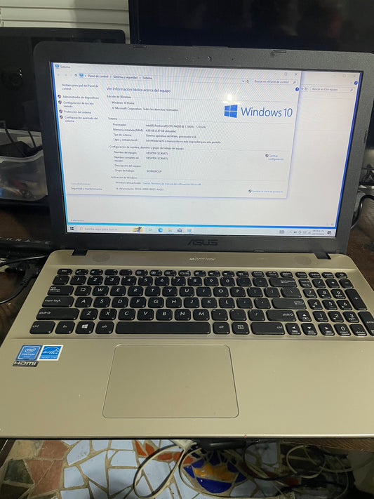 Laptop Asus X541n, Intel Pentium N4200, 4gb, 500gb, Dvdrw, 15.6" Hd, Bluetooth, Wind10 64, USB-C