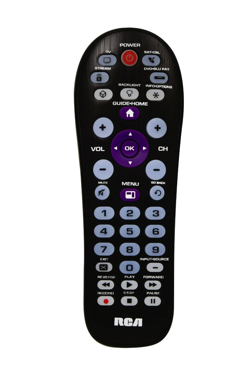 RCA Control Remoto Universal para 4 Dispositivos Roku Apple TV