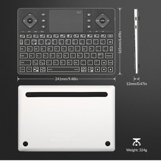 Teclado/Mouse Bluetooth Ríi K16