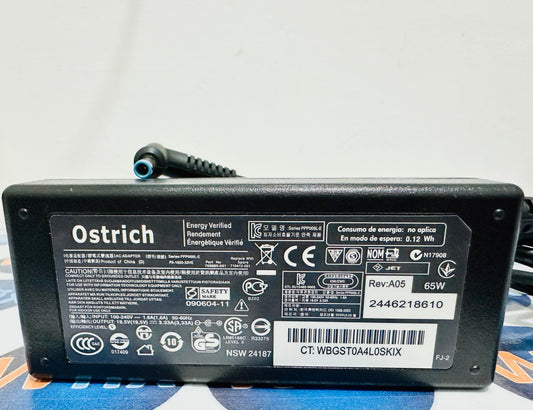 Cargador compatible con HP punta azul 19.5V-3.33A
