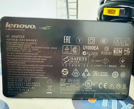 Cargador LENOVO original 20V-3.25A