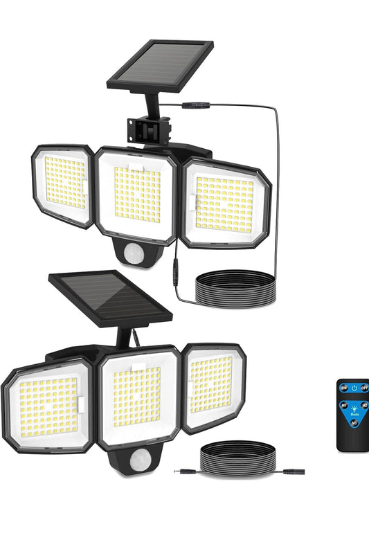 Lámparas Solares 2 set 3500 Lm, IP65 Control