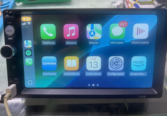 Estéreo CarPay Android  7” Funciona conectado