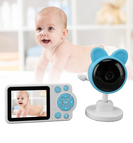 Cámara Inteligente para Bebés, Cámara de Seguridad con Tecnología de Alta Tecnología Mejorada Función de Intercomunicador de Voz Monitor de Video para Bebés