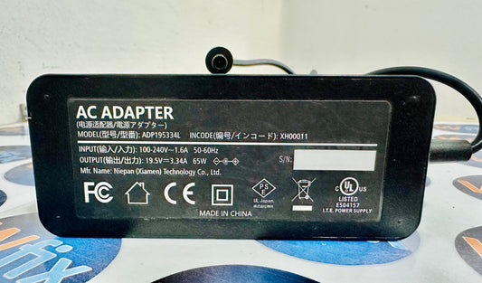 Cargador Genérico Dell 19.5V-3.34A