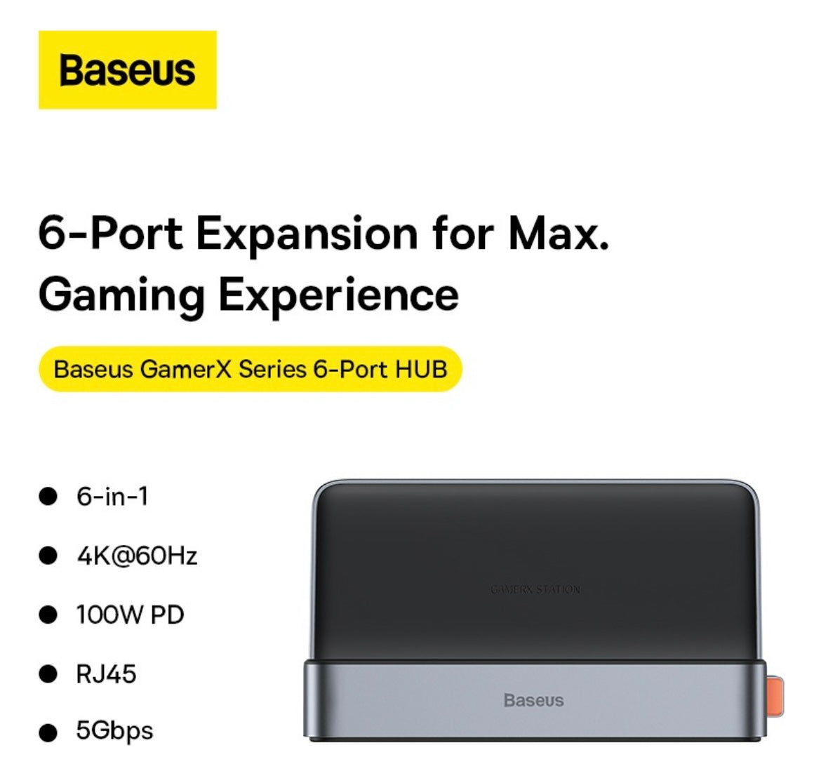 Estación Gamer Baseus 6 En 1
