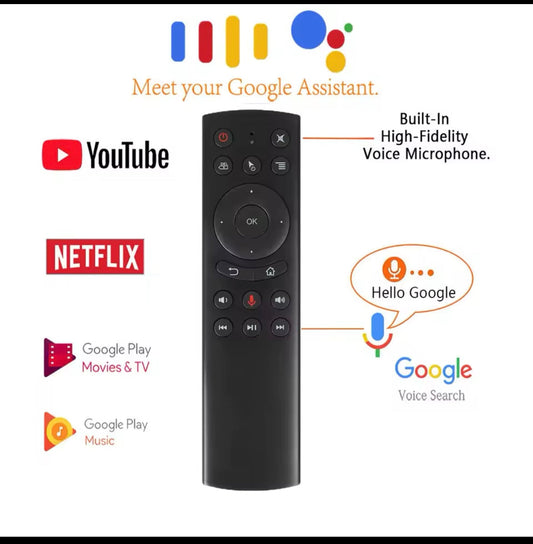 TEC G20S 2.4G Control remoto de voz Air Mouse Smart TVs Control remoto para Nvidia Shield, PC, proyector, Smart TV, Android TV Box