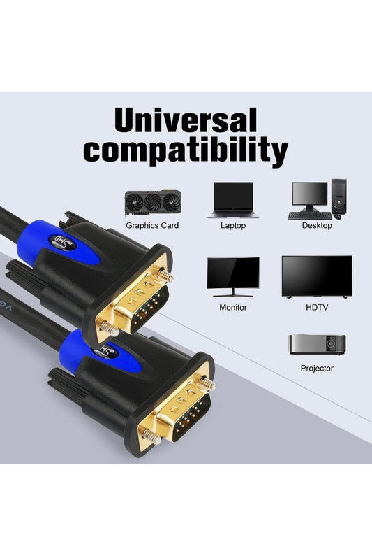 Cable VGA 8M para PC portátil TV porjector