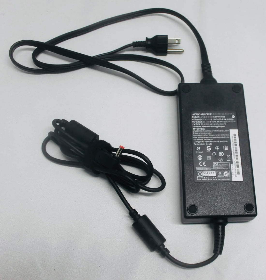 Cargador 180W 19.5Vv 9.23A Adp195092M Compatible con MSI