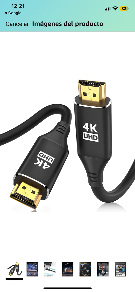 Cable HDMI 4K 6.5 M